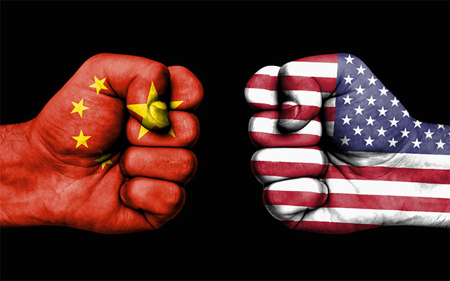 China and USA Fists